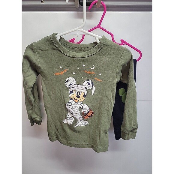 Disney Mickey Mouse Halloween Toddler Pajamas 3T Pants Shirt 2 PC Set - Picture 1 of 5